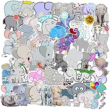 Toyvian 50 Pçs Adesivo Adesivos De Animais Adesivo Para Laptop Adesivo De Parede Decoração Elefante Berçário Adesivos Adoráveis Adesivos De Animais Para Laptop Adesivos De Adesivos