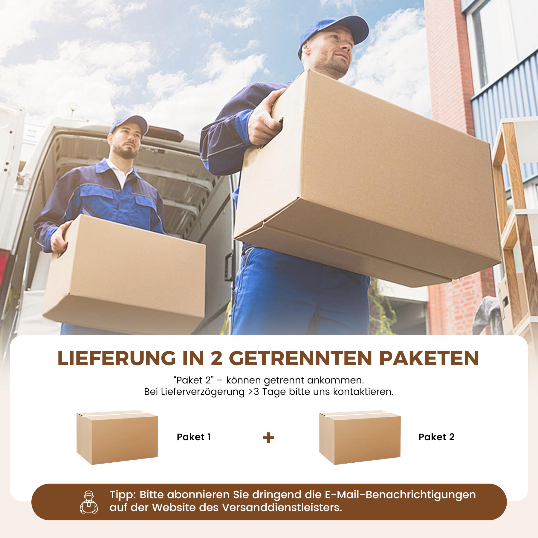 Hawthyhome rund Esstisch Ausziehbar für 4-8 Personen, 110-150cm Wohnzimmertisch Erweiterbar mit Teleskopfunktion, Platzsparender küchentisch Esszimmer Wohnzimmer, Modernes Industrie, Walnuss-Optik