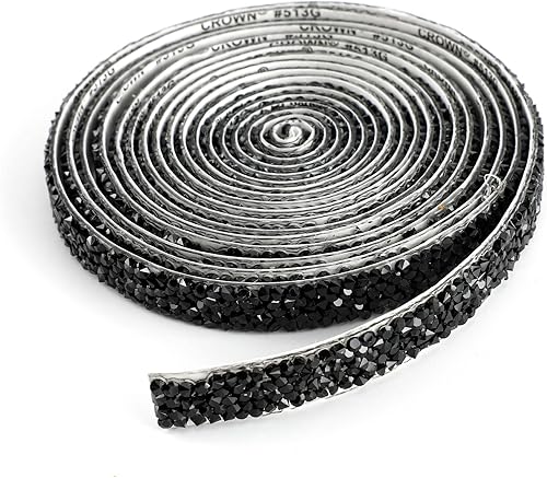 Cintas de resina con diamantes de imitación de 3 yardas, cinta autoadhesiva de diamantes de imitación, tiras de cristal, rollo de resina con