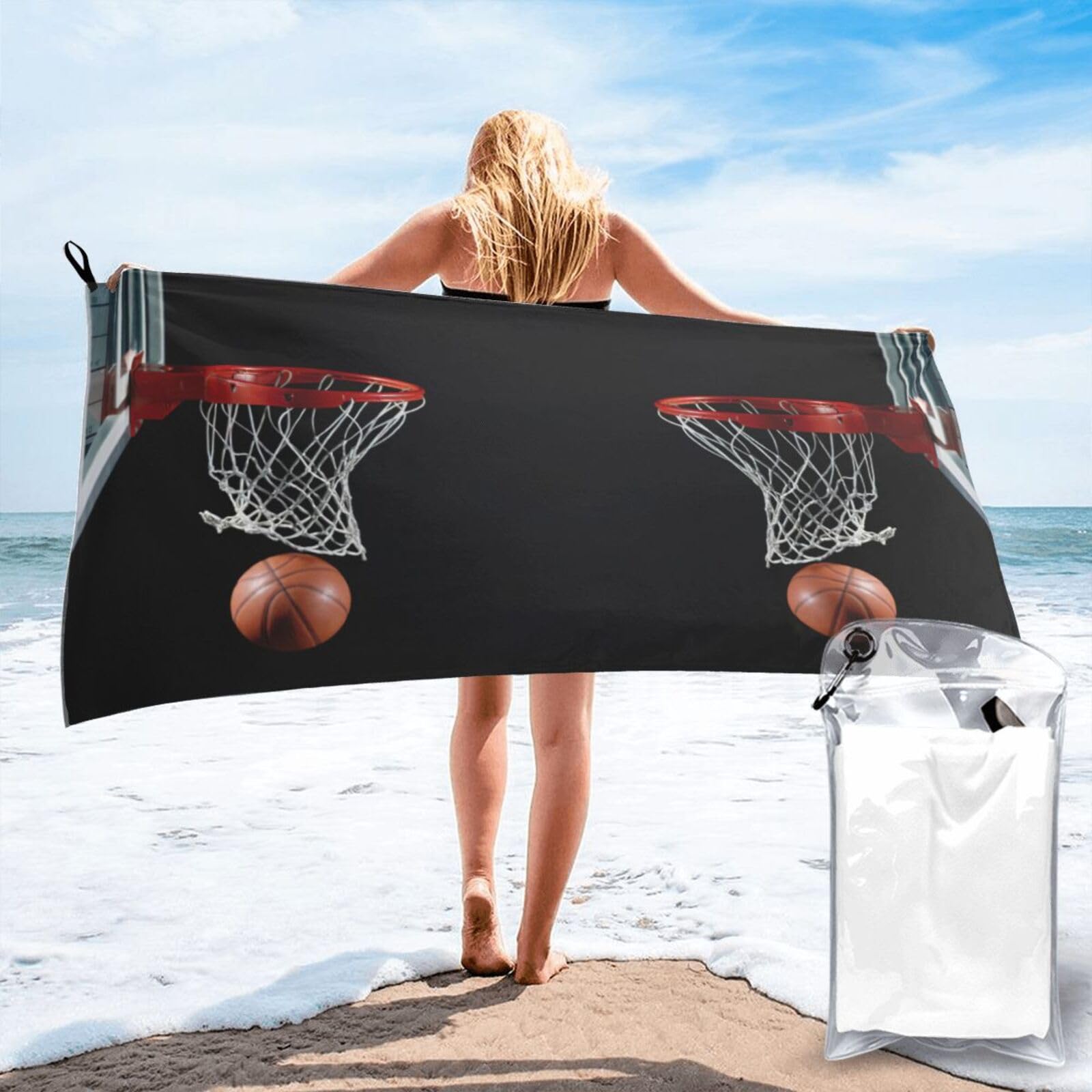 Toalla de baloncesto grande y ligera para tus entrenamientos y días de piscina