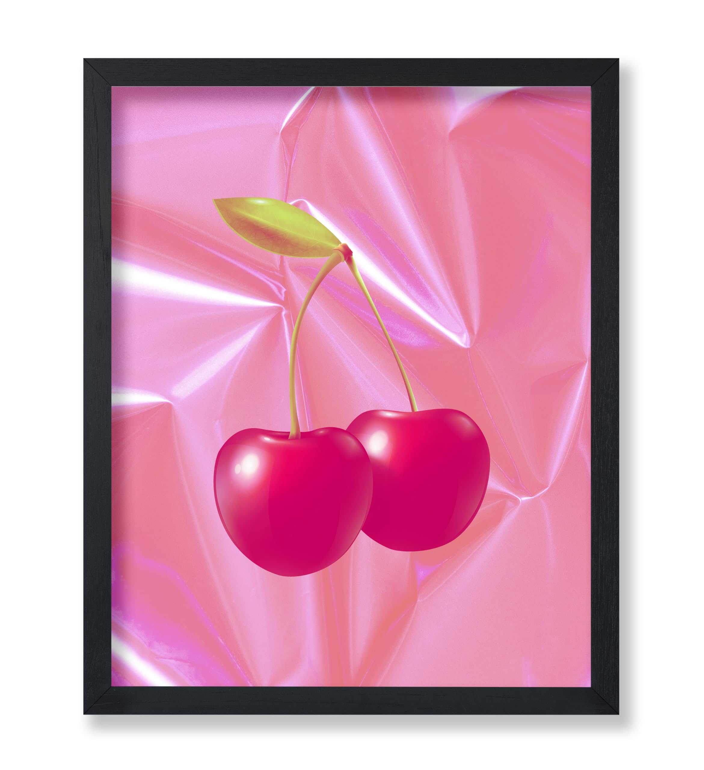 Amazon.com: Poster Master Cherry on Pink Print - Retro Cherries