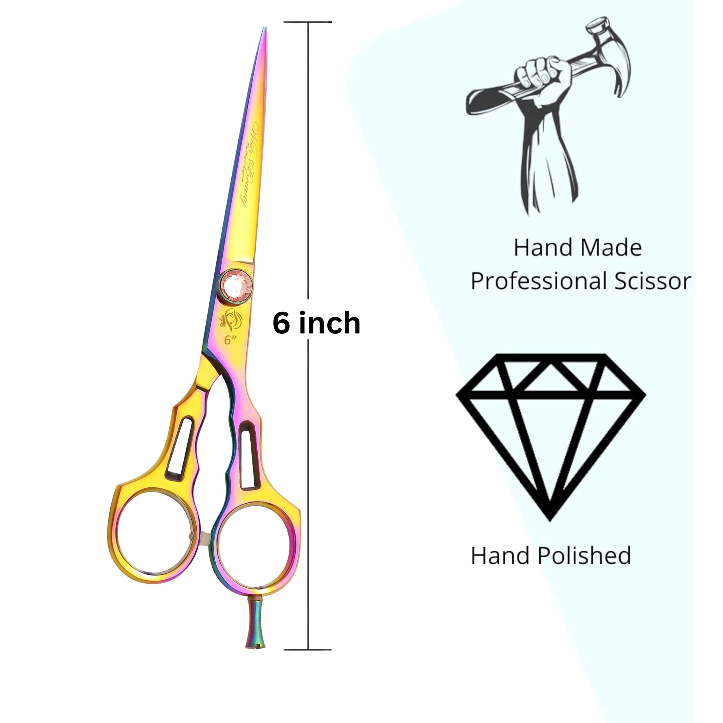 Wishbeauty 6" Hairdressing Scissors - Image 4