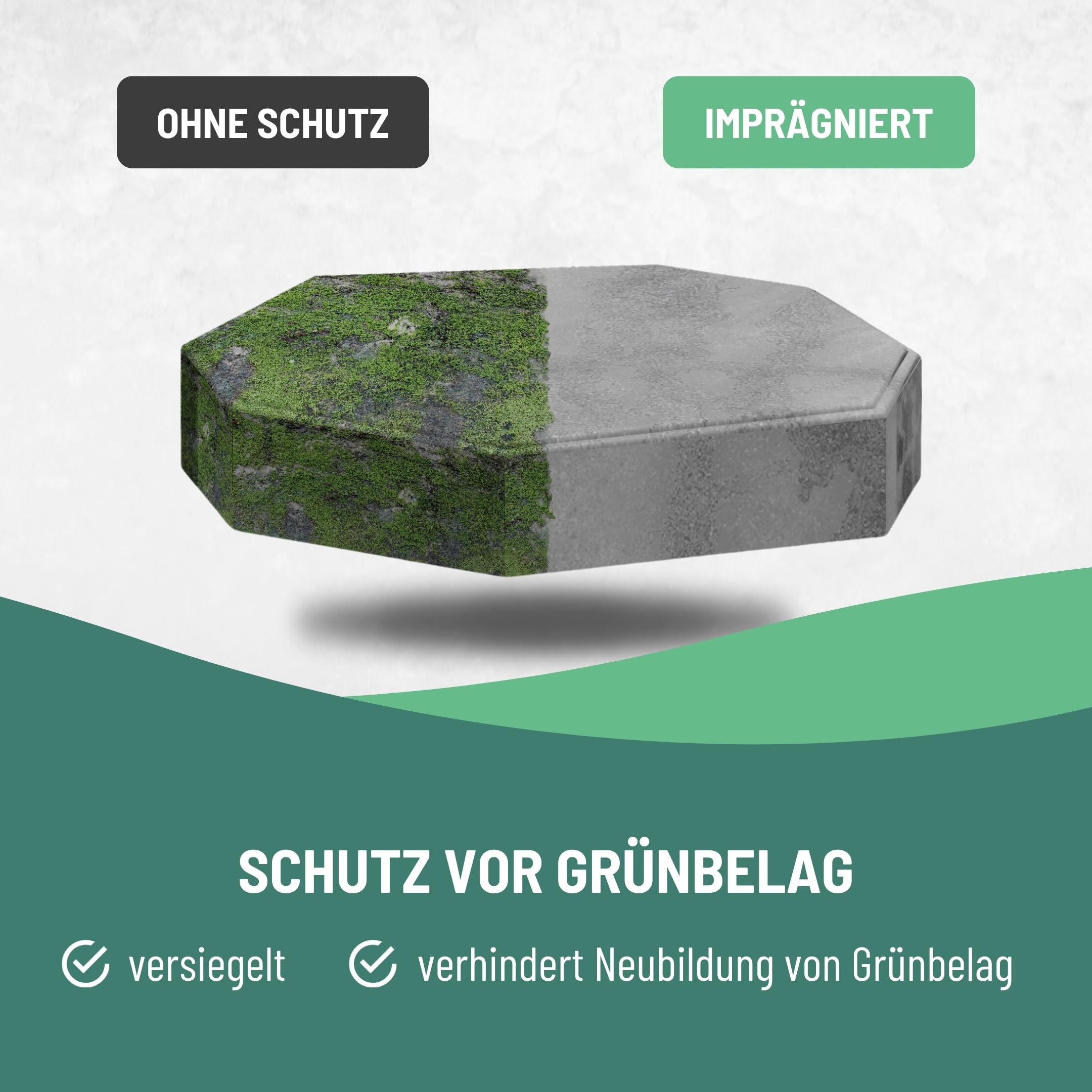 Steinimprägnierung Steinversiegelung Beton Fliesen Versiegelung Granit Naturstein Imprägnierung Steinteppich Versiegelung Stein Imprägnierung (10 l)