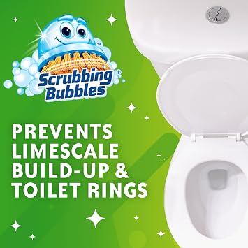 Scrubbing Bubbles Fresh Gel Automatic Toilet Bowl Cleaner, Rainshower, 6 Ct