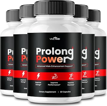 VIVE MD Prolong Power Pills, Prolong Power Supplement Capsules, ProlongPower Capsules, Prolong Power Advanced Formula, Prolong Power All-Natural Support Formula, ProlongPower Pills Reviews 5 Pack