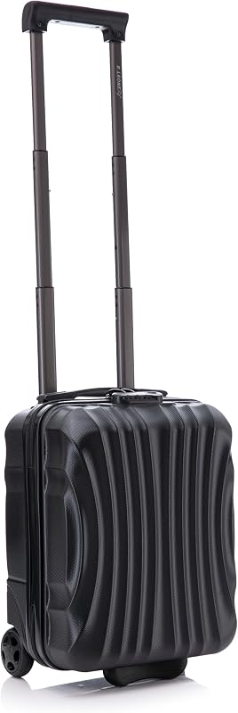 R.Leone Wizzair Vueling 20374FR 20374FR Hand Luggage Trolley 40 x 30 x 20 cm (Black, 40 x 30 x 20 cm 2 Wheel)