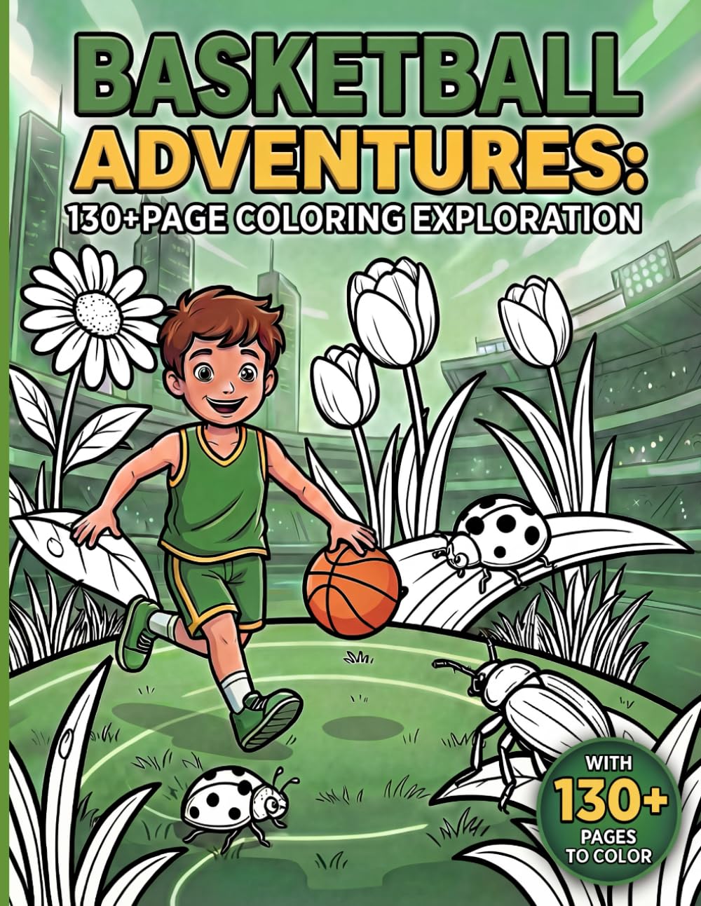Basketball Adventures: 130+ Page Coloring Exploration