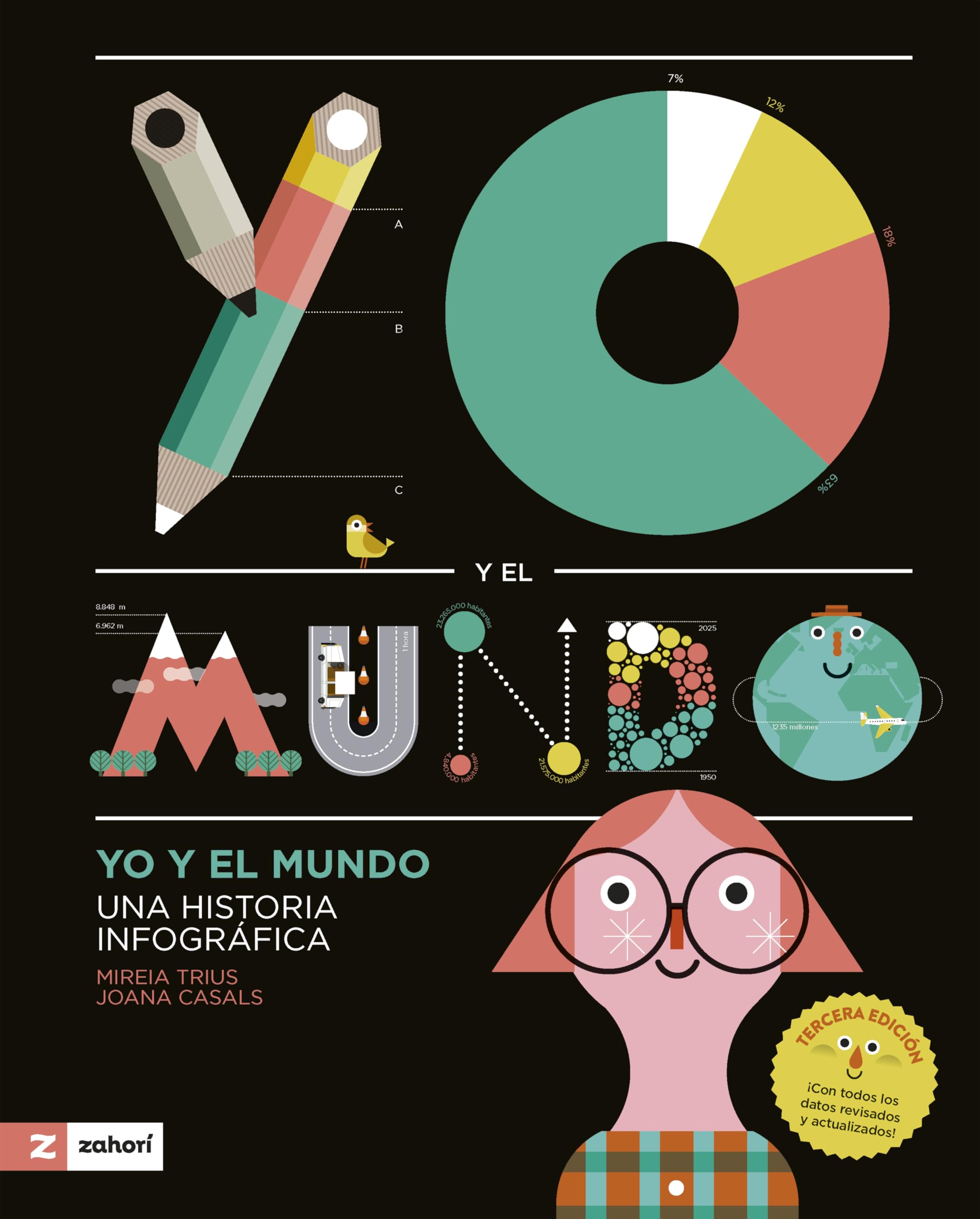 Livre infographie Yo y el mundo en espagnol avec donnees actualisees