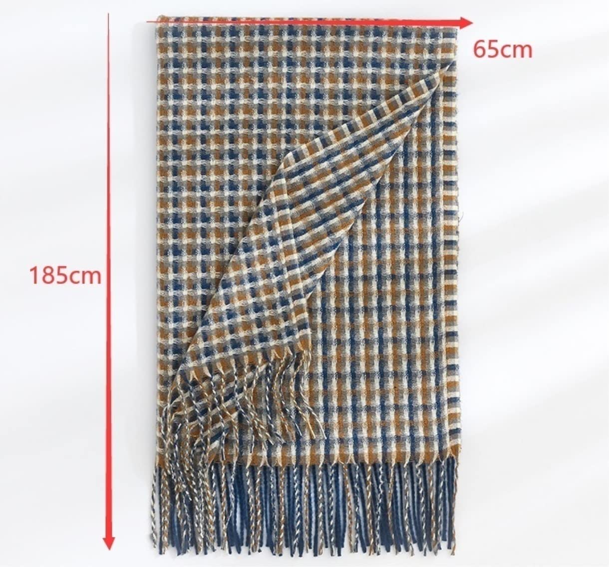 Écharpe Chale Écharpe Femme d'hiver Châles Cachemire Toucher Hiver Wraps Plaid Etole Femme(F)