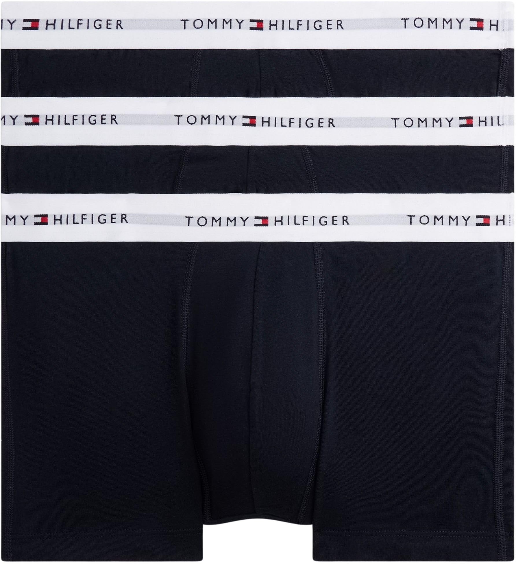 Tommy Hilfiger 3-Pack Logo Waistband Trunks Blue Large