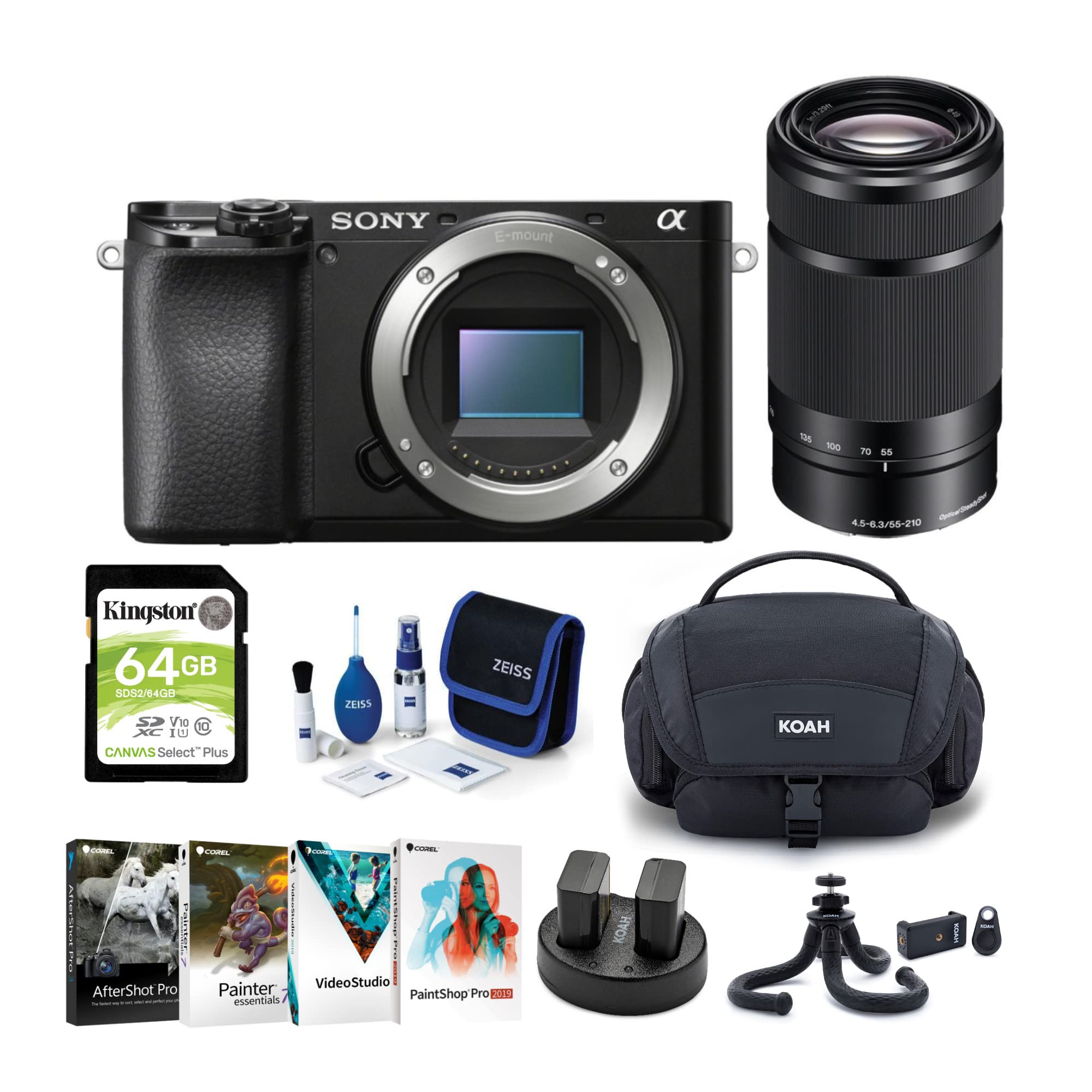 Amazon | ソニー α6100 APS-C ミラーレスILC (本体のみ) 55-210mm f