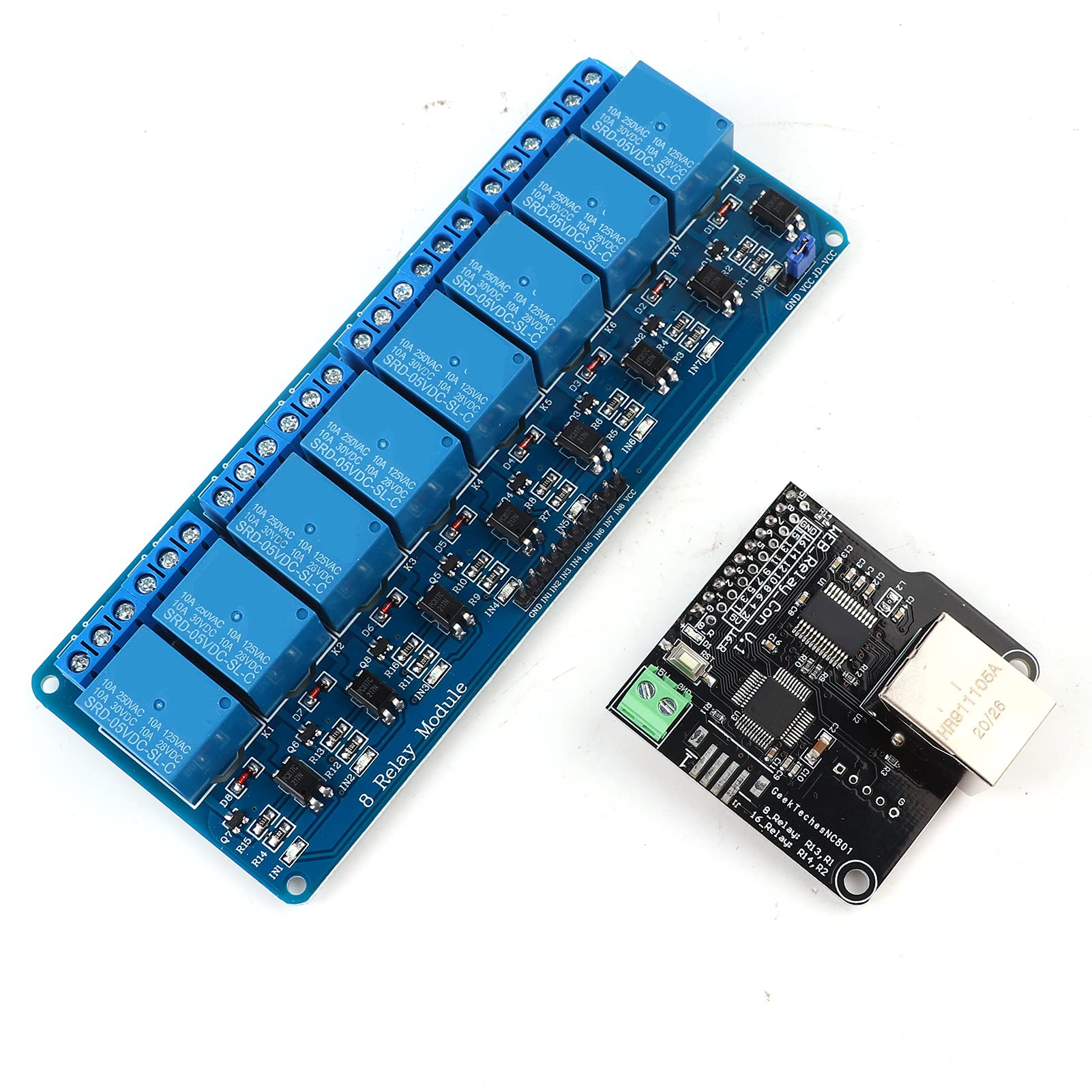 Modulo di controllo Ethernet Rete LAN WAN Server WEB Relè a 8 canali Controllo remoto per luci di ufficio domestico Aria condizionata Frigorifero