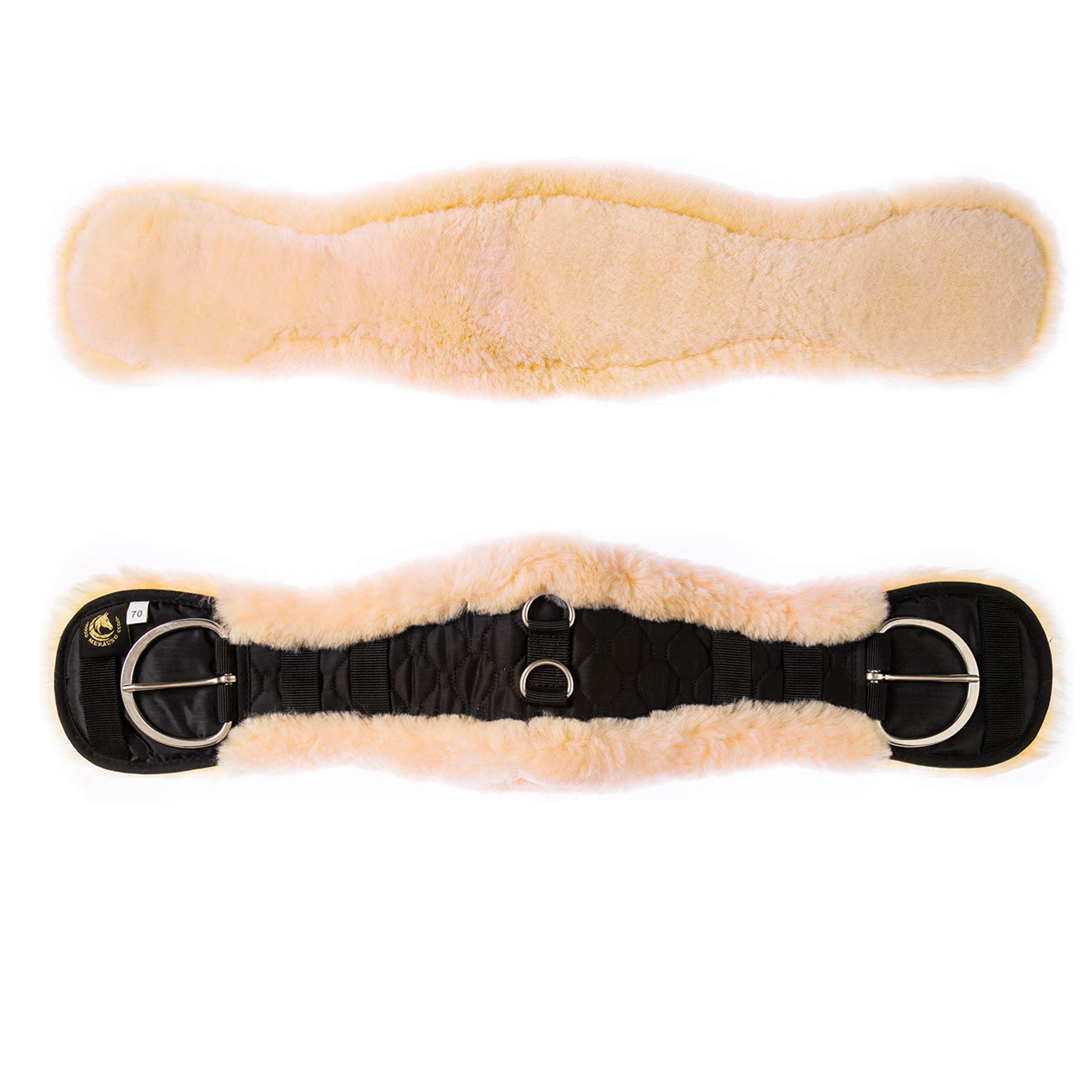 Merauno Sangle De Selle En Peau D'agneau - Sangle De Dressage