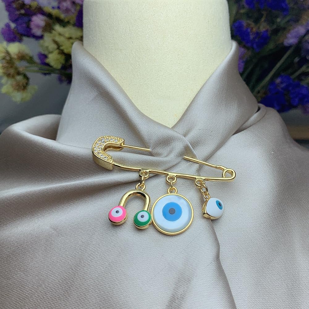 ZARD Ombrello Pin Spilla in oro vintage e strass di cristallo