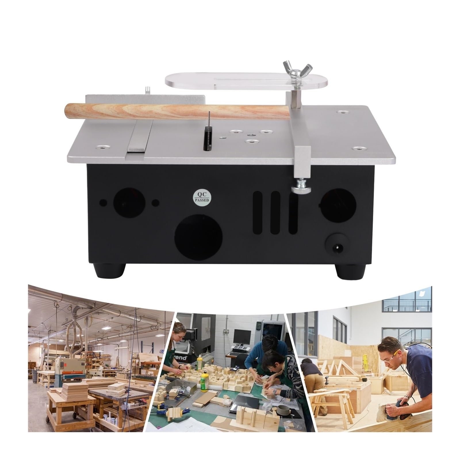 Domowa mini piła stołowa przesuwna do obróbki drewna DIY Hobby Modelarstwo Cięcie piłą stołową Do użytku DIY