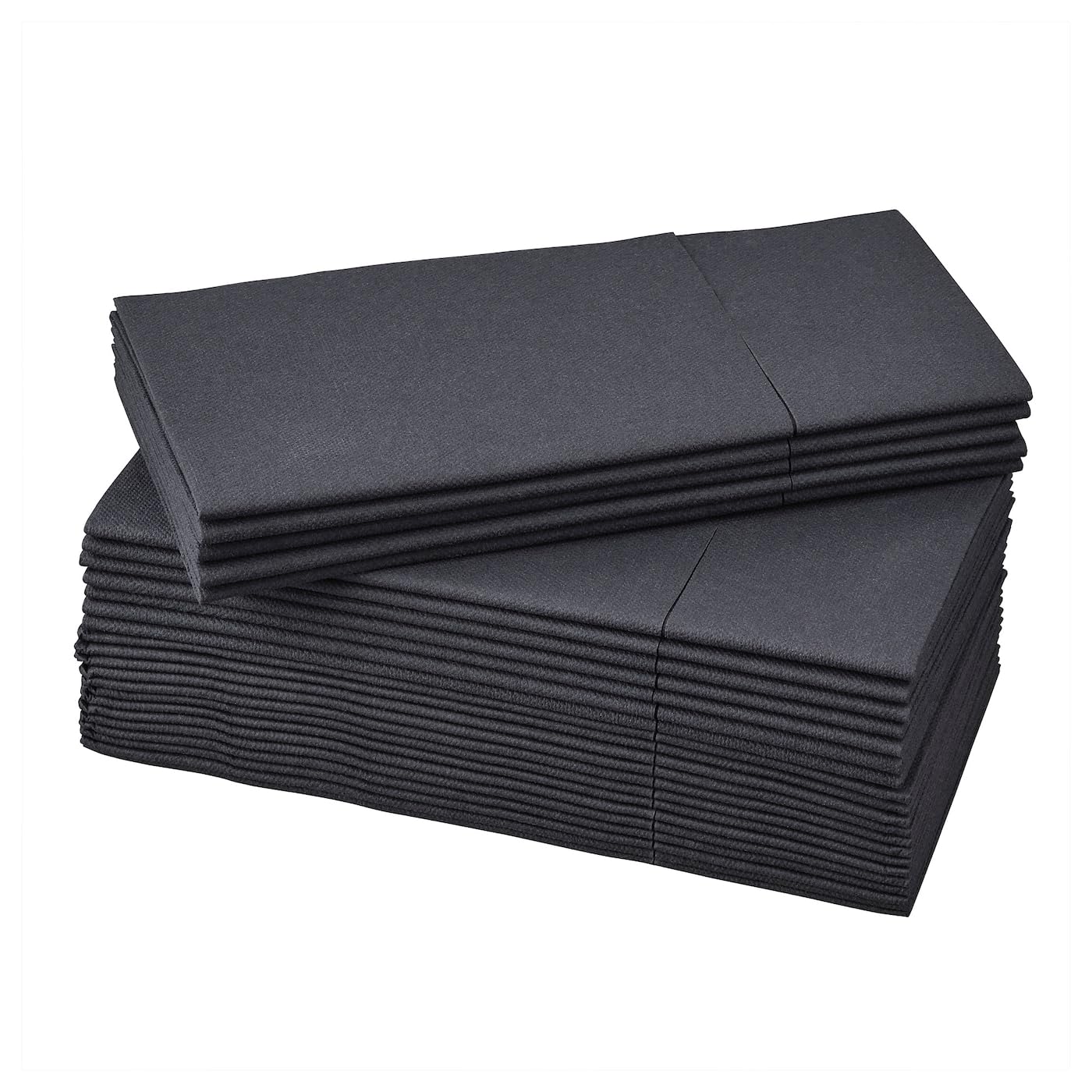 IKEA MOTTAGA paper napkin, black, 38x38 cm