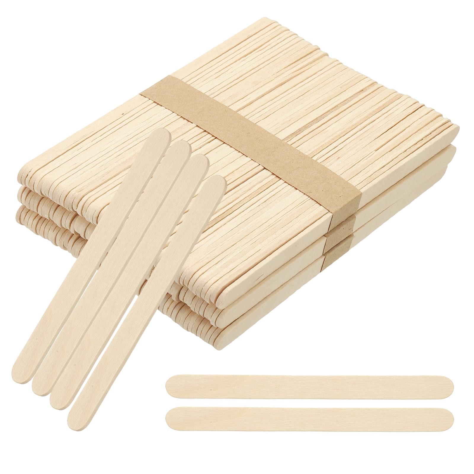PATIKIL 150x10 mm 150 Pack Craft Sticks