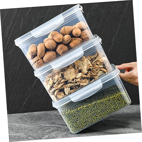 Miniatura 4 de 3 cajas de almacenamiento para refrigerador con tapas, contenedores de almacenamiento con tapa, contenedores de almacenamiento para refrigerador,