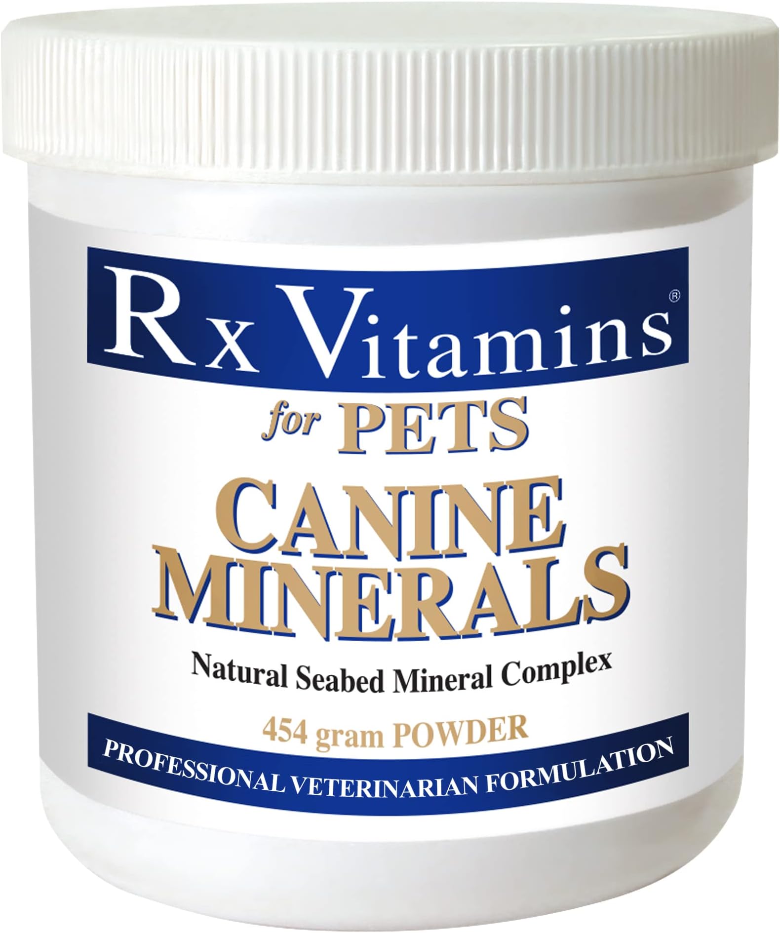 Rx Vitamins Canine Minerals - Dog Calcium Supplement Plus Magnesium & Potassium - Mineral Powder for Dogs - Mineral Supplement for Dogs 16 oz