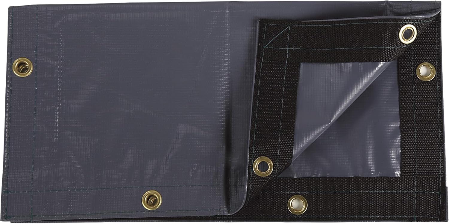 Weather Guard 11.2-Oz. Extreme-Duty PVC Tarp - 12ft. x 24ft. Charcoal Gray