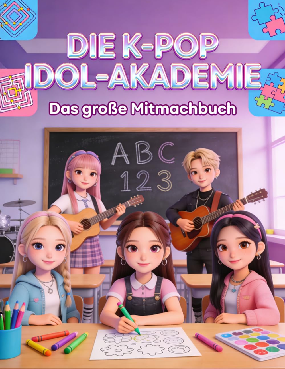 Mein K-Pop Mal- und Mitmachbuch für Kinder
