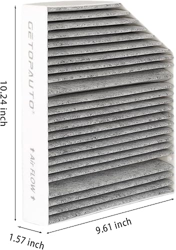 Miniatura 3 de GETOPAUTO 2058350147 Filtro de aire de cabina con carbón activado compatible con Mercedes-Benz C300, C400, E300, E400, E450, GLC300, GLC350e, C43