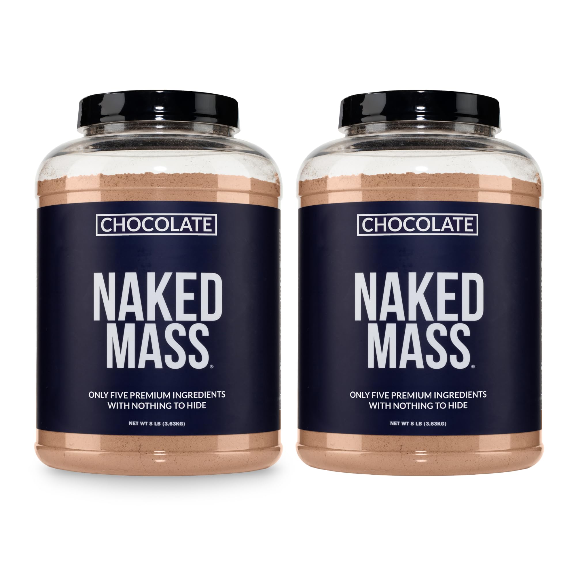 NAKED Mass - Natural Weight Gainer Protein Powder - 8 LB Bulk, NSF Certified, GMO Free, Gluten Free & Soy Free. No Artificial Ingredients - 1,250 Calories per Serving — Amazon image 14