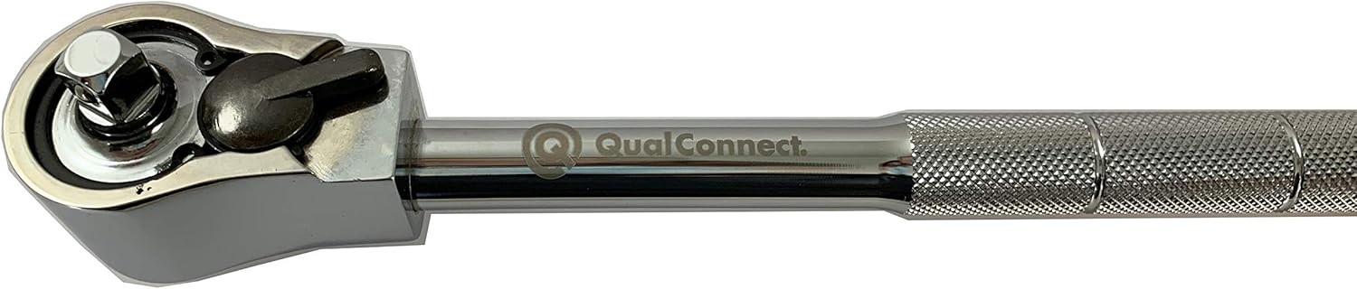QualConnect® 1/2-inch Sidewinder Speedwrench, Professional Drive Reversing, Reversible Speedwrench, Ratchet w/Knurled Handle w/U.S. patent no. 6718850B2