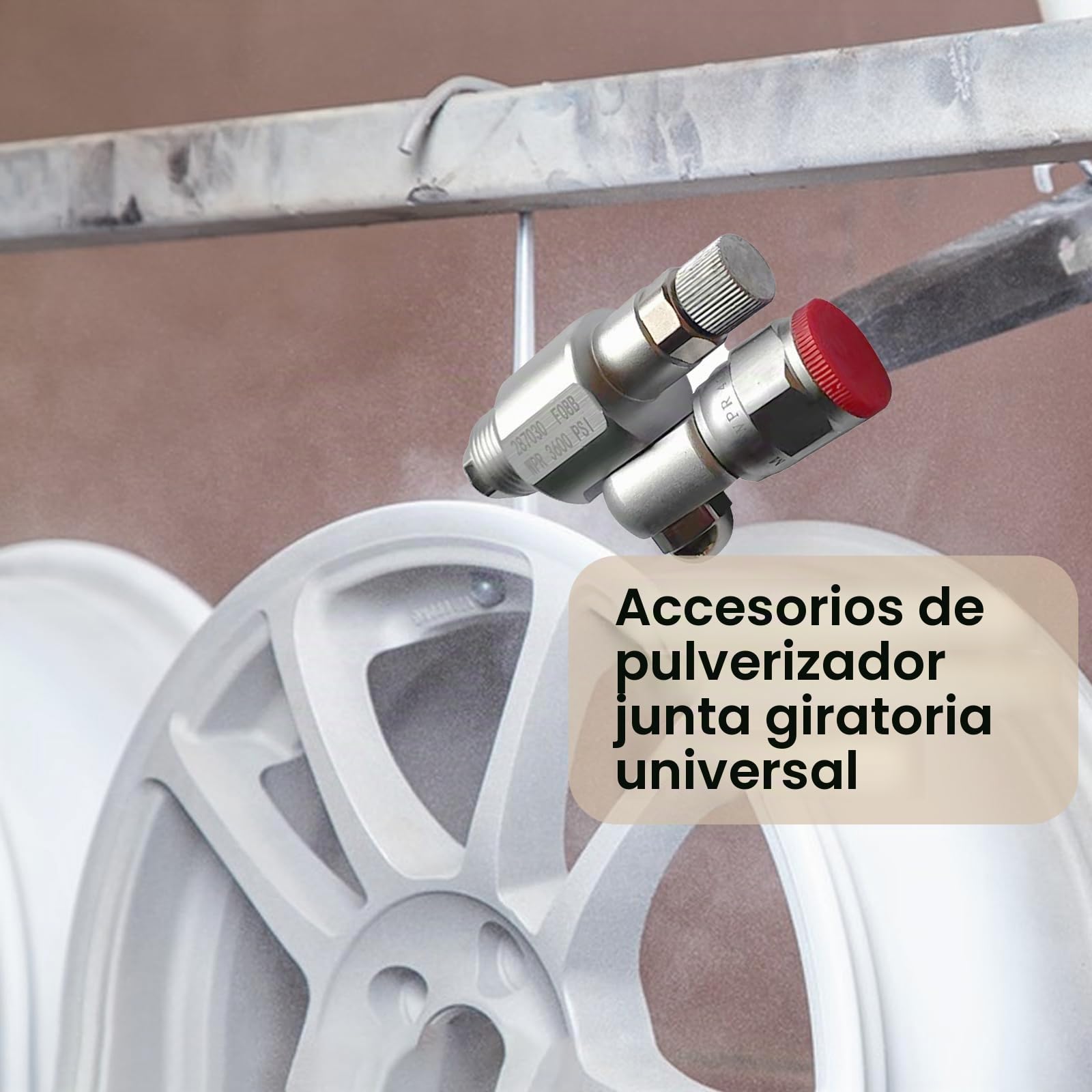 287030 CleanShot - Válvula de cierre para Graco, pistola de pulverización de pintura sin aire, junta giratoria sin aire, rosca de junta de pulverización con válvula de control