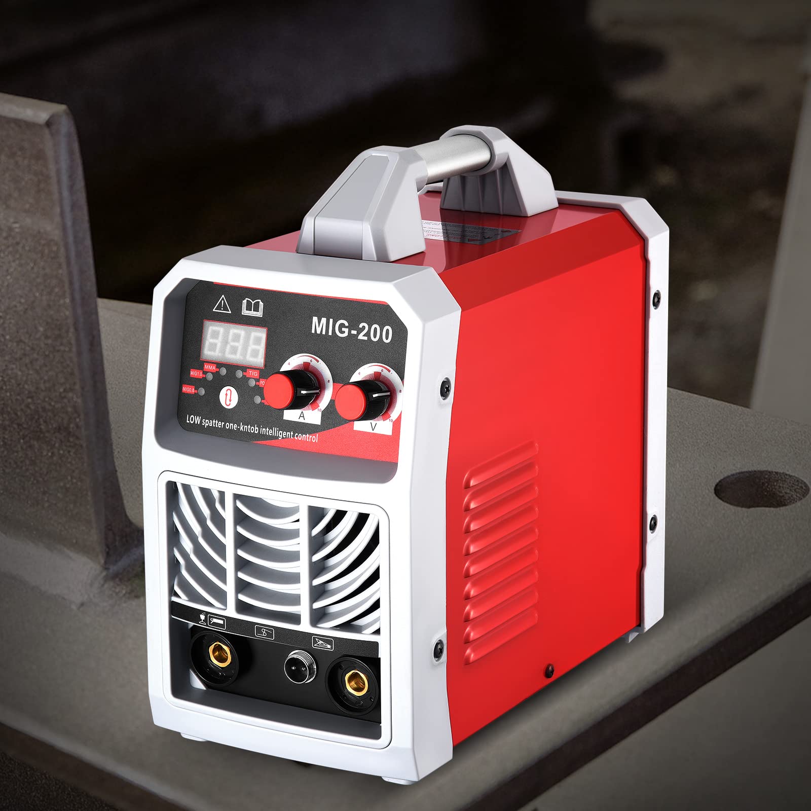 Aomdom Máquina de soldadura MIG/ARC/Lift TIG 3 en 1, soldadora inversora IGBT de 300 A con pantalla LCD, soldadora portátil de 220 V para uso profesional y doméstico