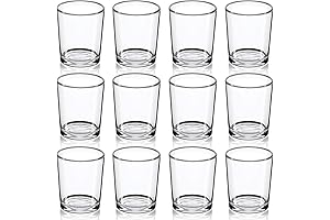Votive Candle Holders Set of 12 - Clear Glass Tealight Candle Holders Bulk