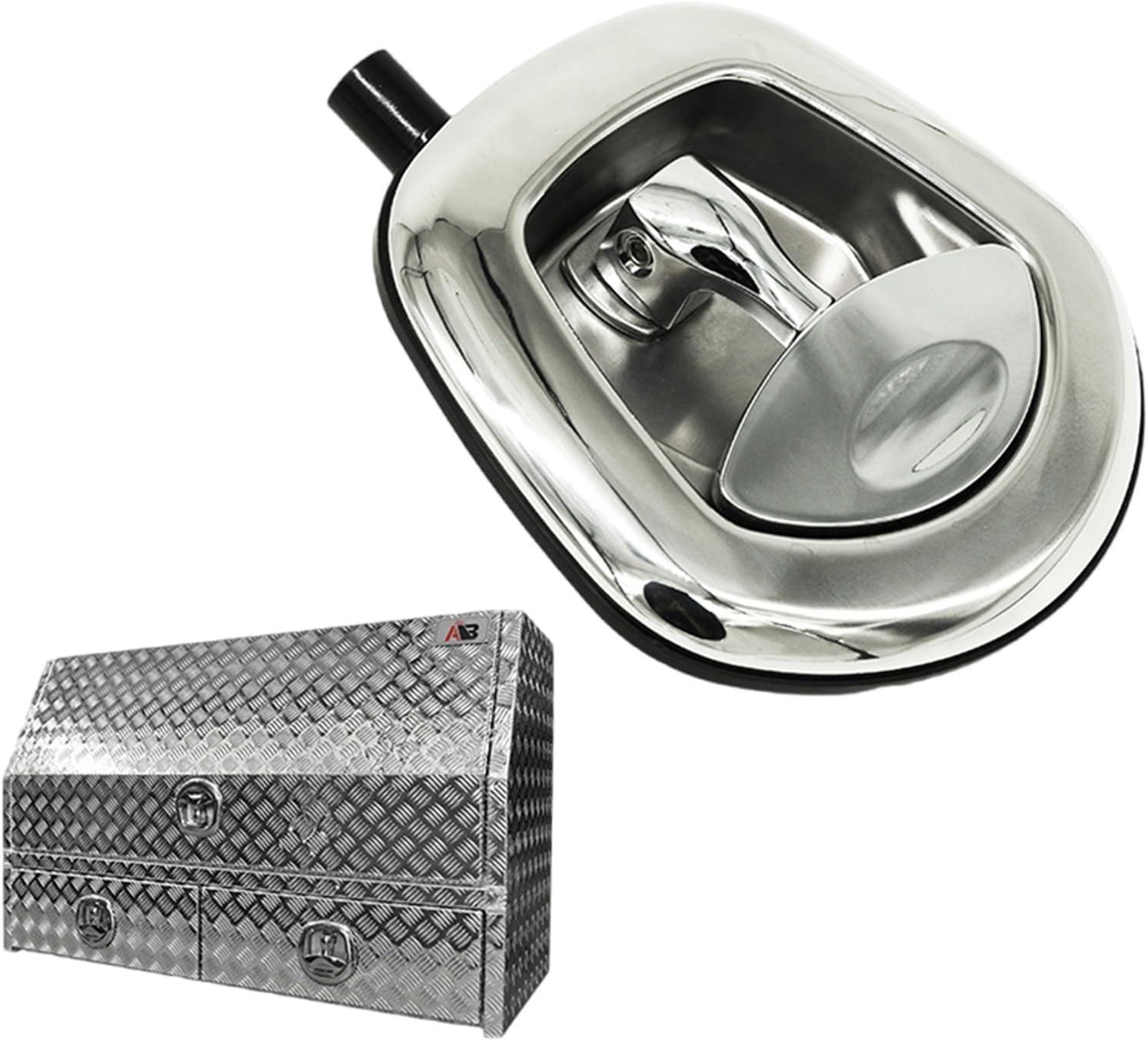 A7895-1150 Stainless Steel Ute Tray Cabinet Door Lock Container Seal Whale Tail T Handle Toolbox Truck Van 1Pcs