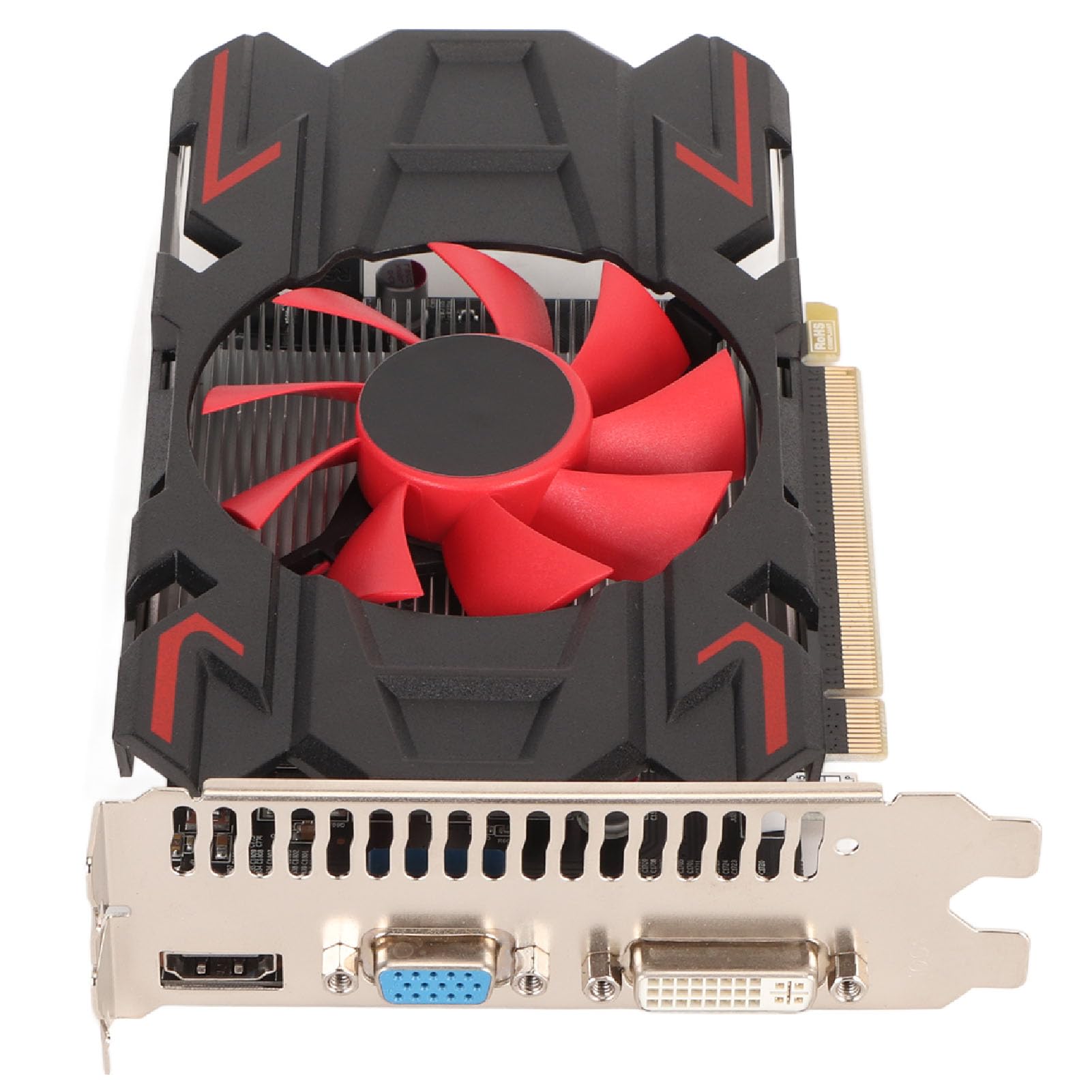 Cuifati Carte Graphique Radeon HD 7670, Carte Graphique GDDR5 4 Go 128 Bits 1800 MHz GPU 2K Carte Vidéo PCI Express 2.0 16X, HDML/DP/DVI pour Accessoires Informatiques de Bricolage