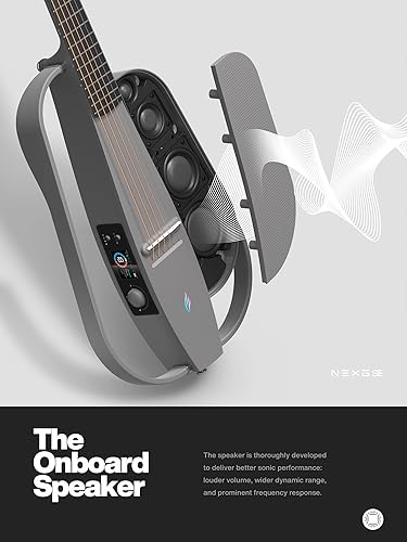 Miniatura 3 de Enya Guitarra eléctrica acústica de viaje de fibra de carbono NEXG SE Smart Guitarra para adultos con altavoz inalámbrico de 30 W, bolsa de