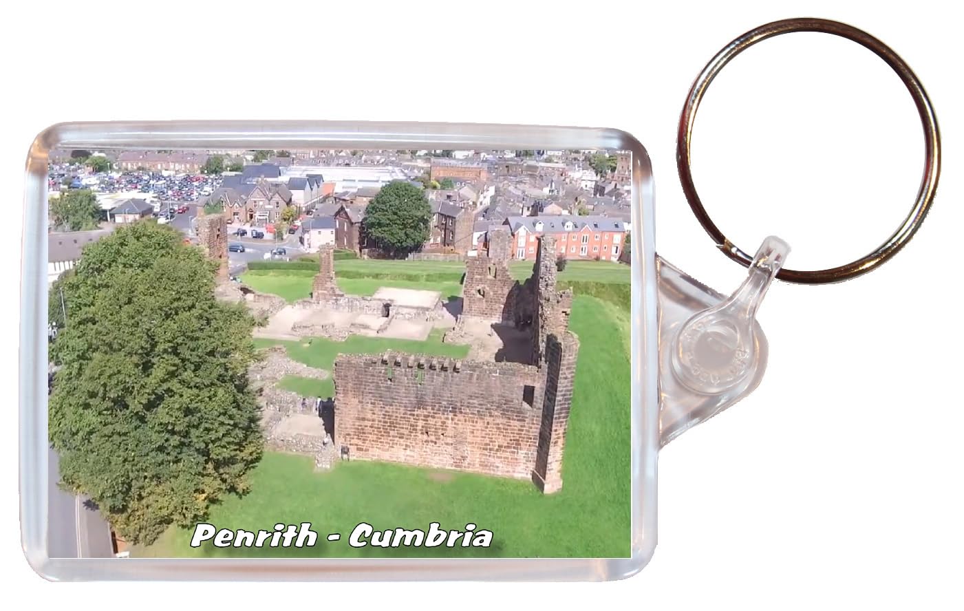 Baked Bean Store Multicolor Penrith - Cumbria - Double Sided Keyring Bbsktt100