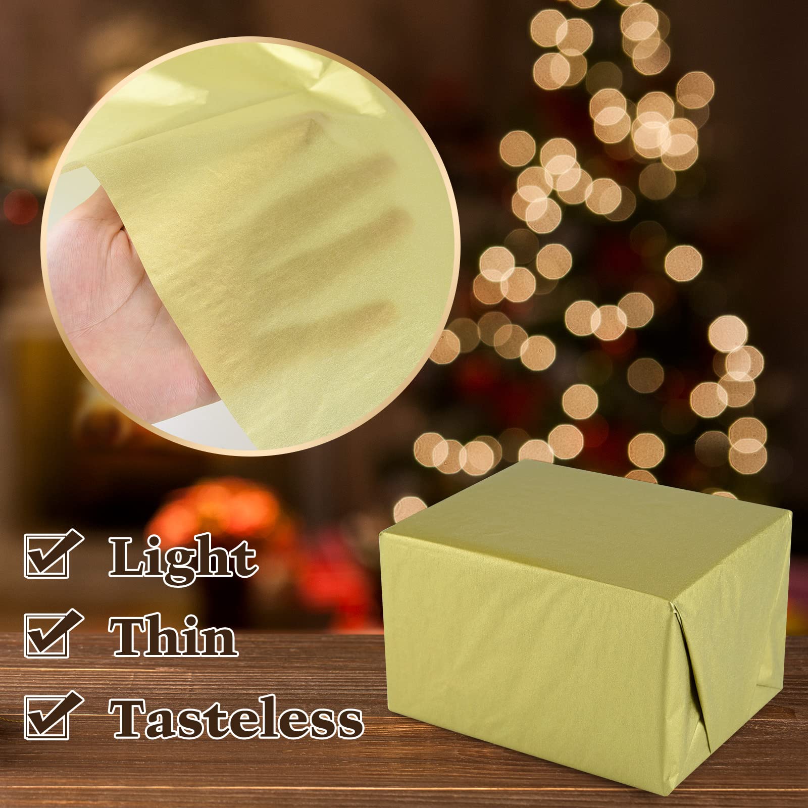 ihaspoko 60 Fogli di Carta Velina Blu, 50×35cm Carta da Regalo per Artigianato e la Decorazione di Confezioni Regalo
