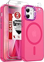 Vista 87 de LeYi Funda para iPhone XR: con protector de pantalla X2 + 2 funda para cámara [compatible con MagSafe] Funda protectora magnética i iphoneXR