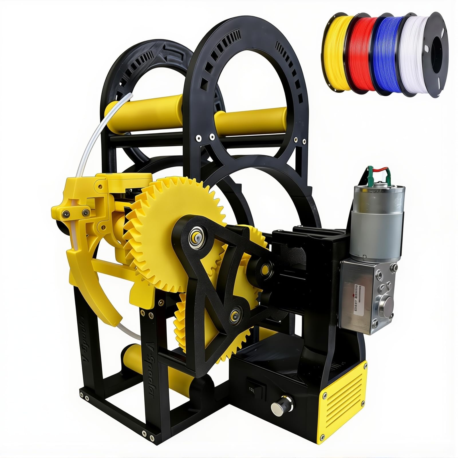 Eiwitany Electric 3D Filament Respooler, 1kg Bearing Capacity Industrial Spool Rewinder for All Kinds of 3D Printing Filament Spools
