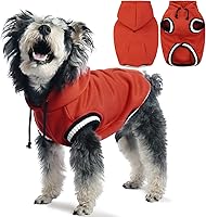 Vista 7 de FUAMEY Sudadera con capucha para perro, suéter de forro polar para invierno, sudadera cálida para mascotas con bolsillo, atuendo suave y cálido