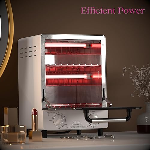 Miniatura 3 de Esterilizador para herramientas de uñas, caja seca multifuncional de limpieza de alta temperatura de 12L de acero inoxidable con control de