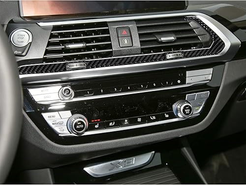 Miniatura 5 de Compatible con panel de marco de salida de aire acondicionado de fibra de carbono, marco de salida de aire, cubierta interior para BMW X3 G01 G08