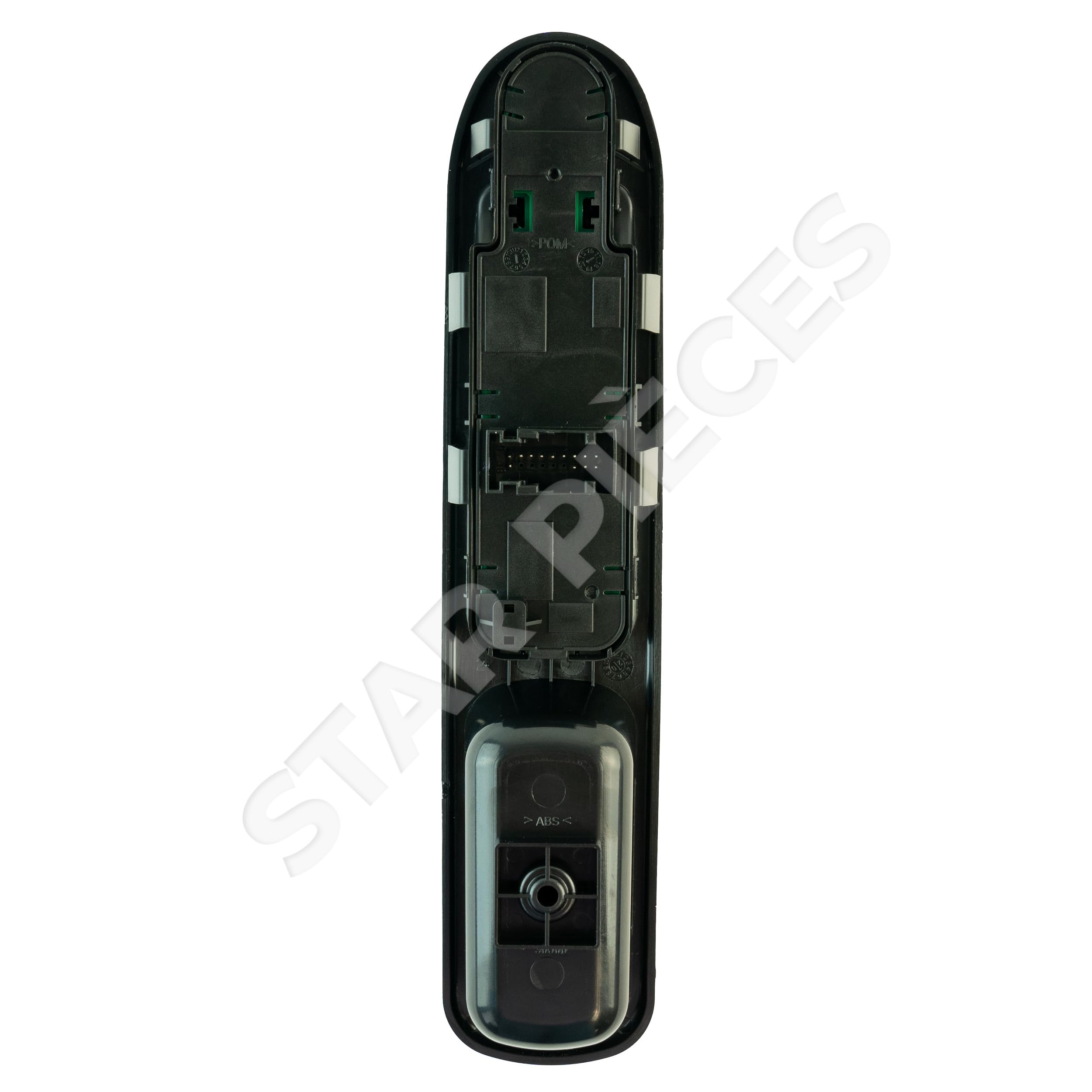 Botonera elevalunas compatible para Peugeot 207 (2006-2014) mando elevalunas delantero izquierdo (conductor) CON retrovisores abatibles | 6554QA | 9654859677