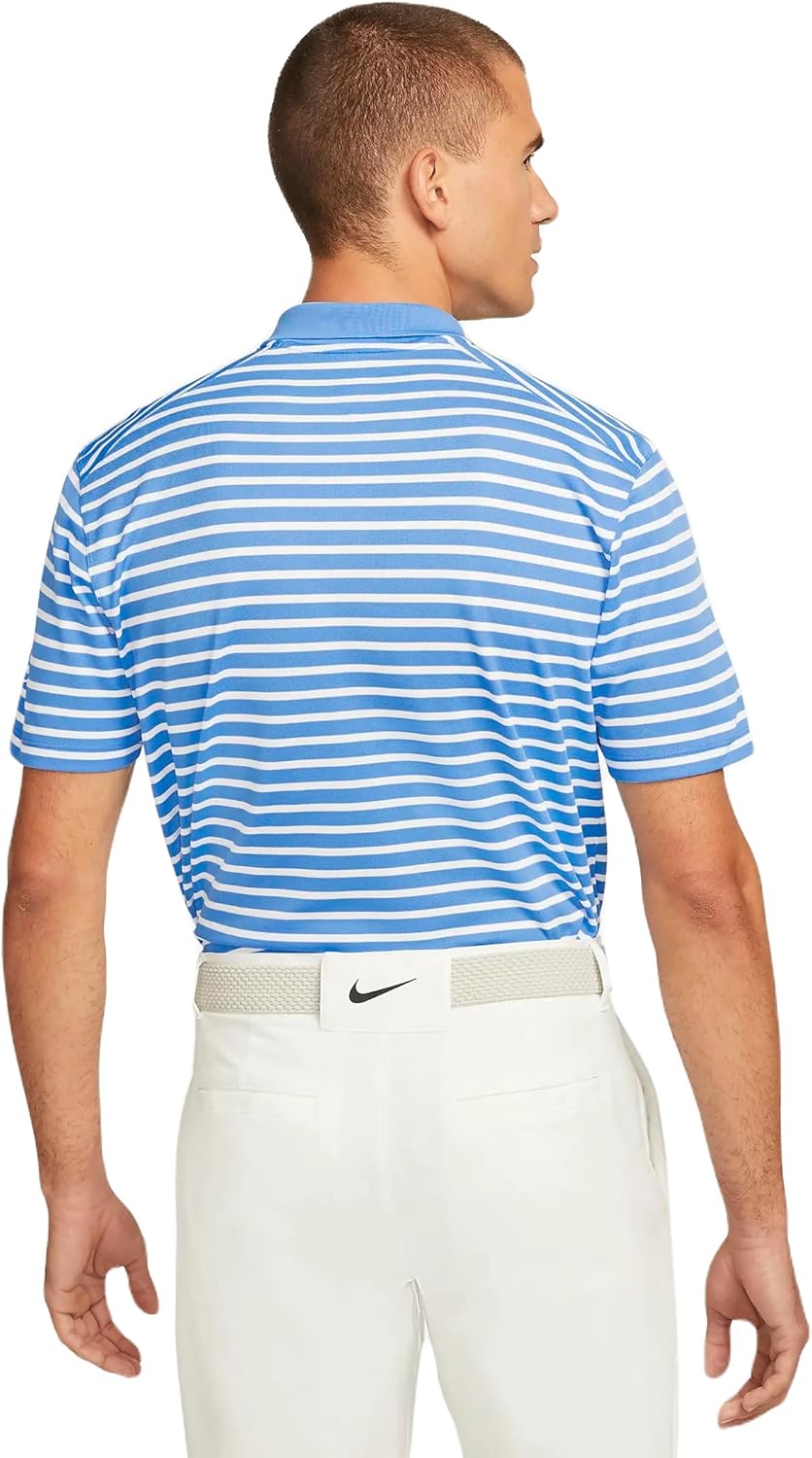 Nike Dri-FIT Victory Stripe Polo, University Blue/White, X-Large - Image 2