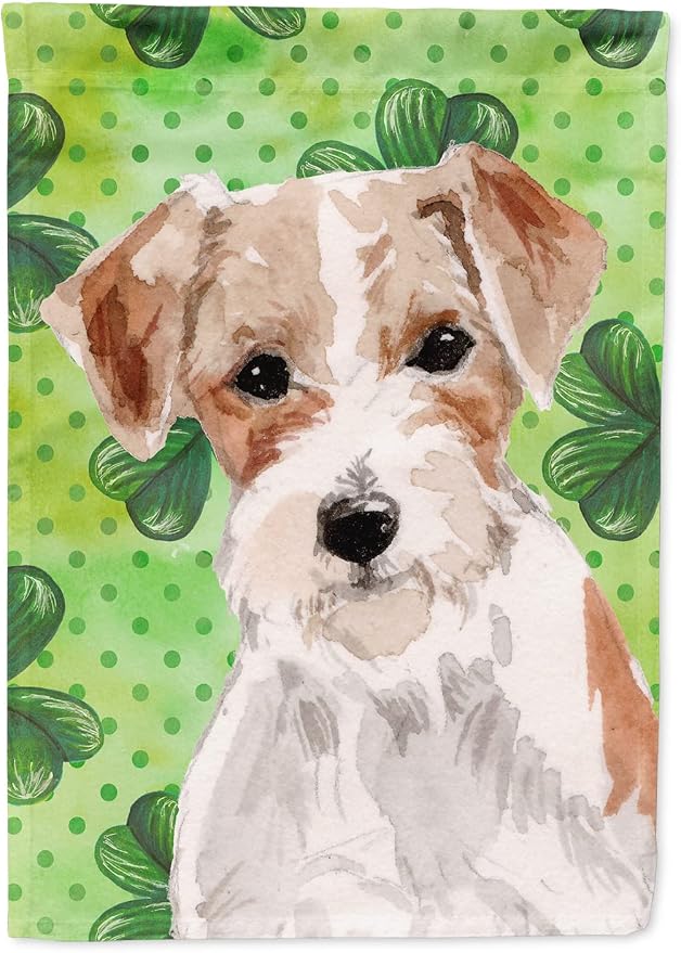 Caroline's Treasures Wire Hair Jack Russell Garden Flag - Thumbnail 3