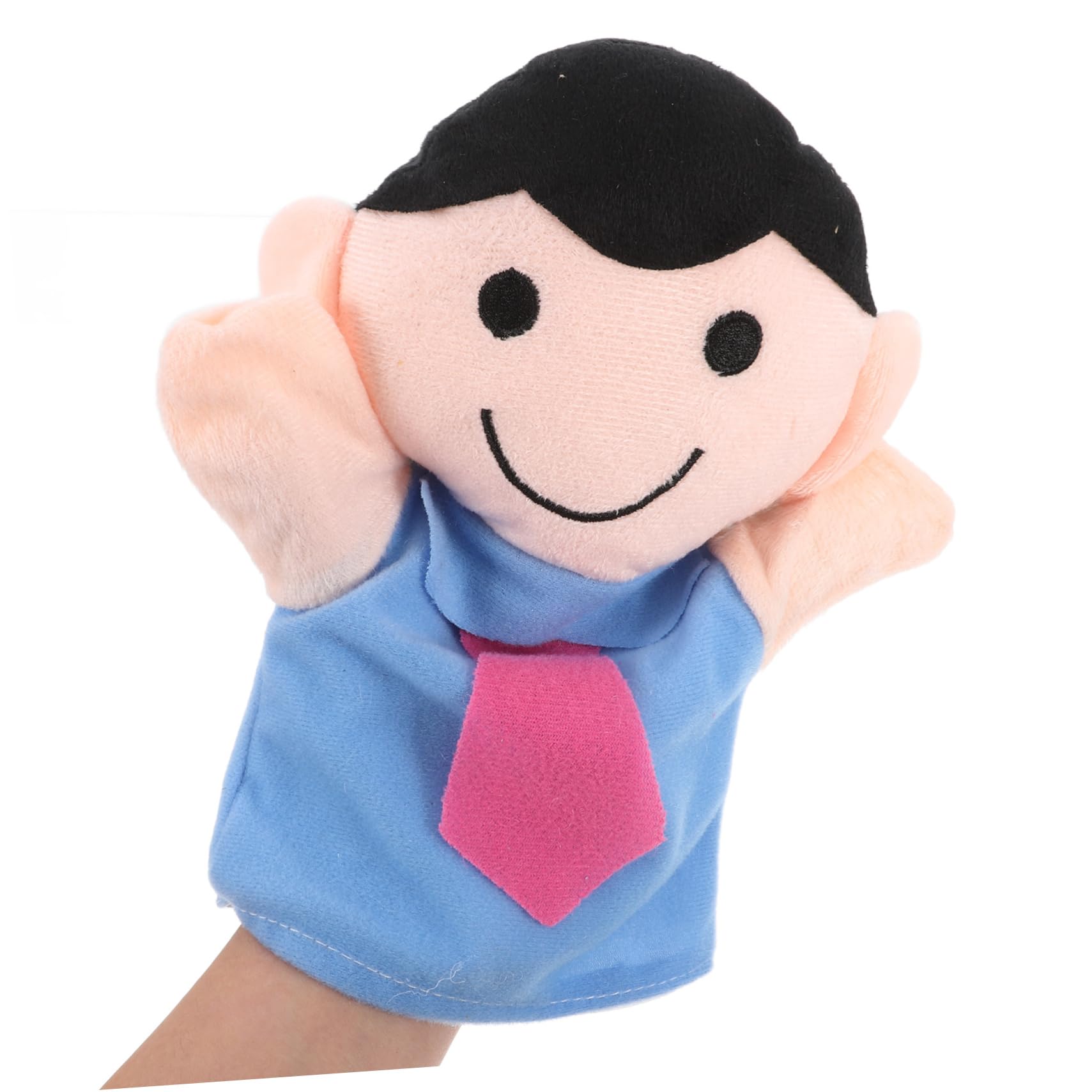 6 Marionetas de Mano Familiares para Niños Pequeños Varios Estilos Tela Ligera, Diseño Creativo Set de 6 Piezas Varios Estilos y Uso en Fiestas o Interacción Familiar