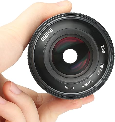 Miniatura 4 de Meike - Lente de enfoque manual de gran apertura de 1.969 in F1.7 de marco completo compatible con cámaras sin espejo Sony FE E Mount A7RIII A7III