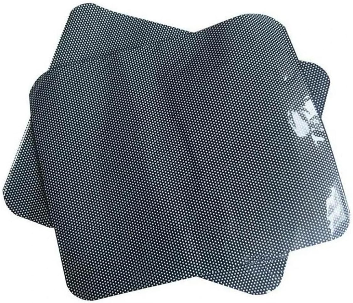 Queenbox 24.8x16.5in 2PCS Static Cling Car Side Window Sunshade, Perforated Automotive Window Tint Film Heat UV Light Block for Vehicle Sticker, Black