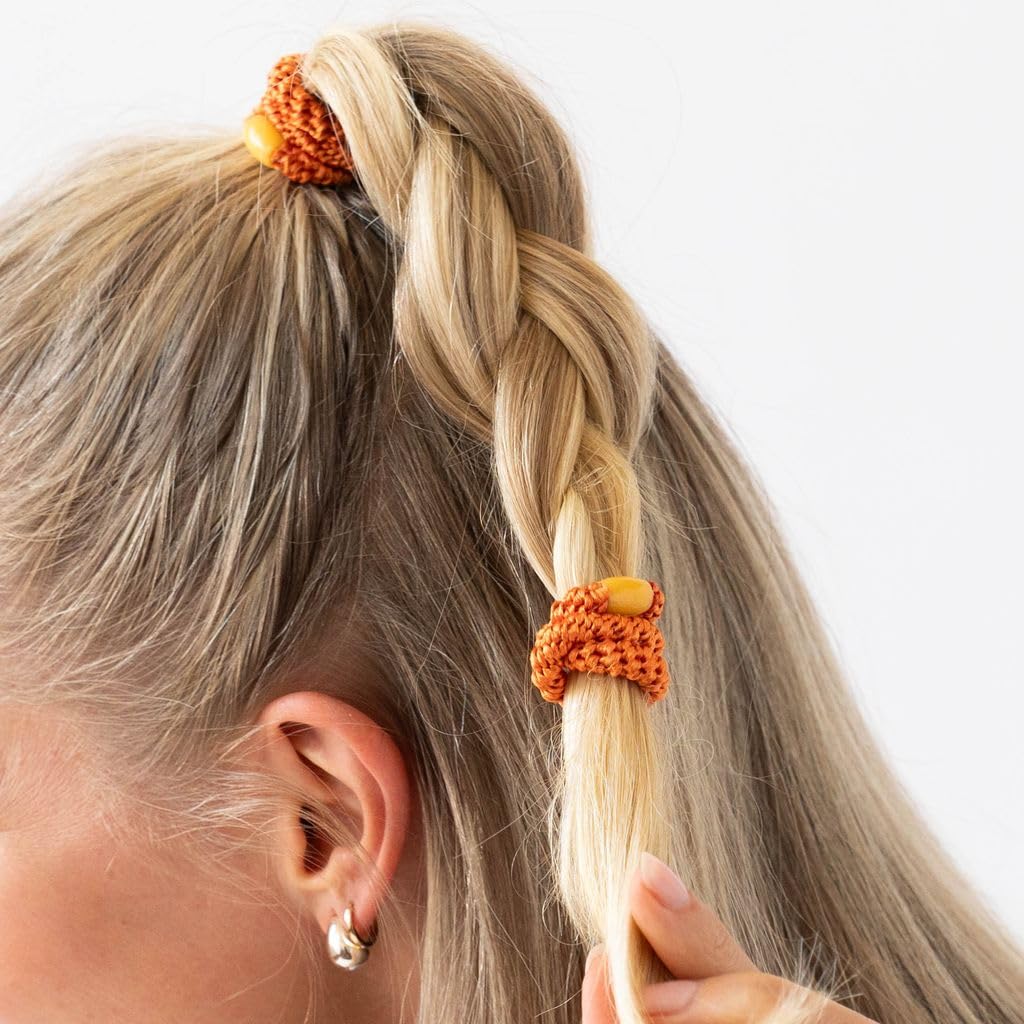 Cintas de neón para cabello grueso, soportes para cola de caballo Grab & Go, paquete de 8, bandas gruesas sin arrugas con fuerte sujeción, diseño sin daños, colores llamativos y divertidos L. Erickson