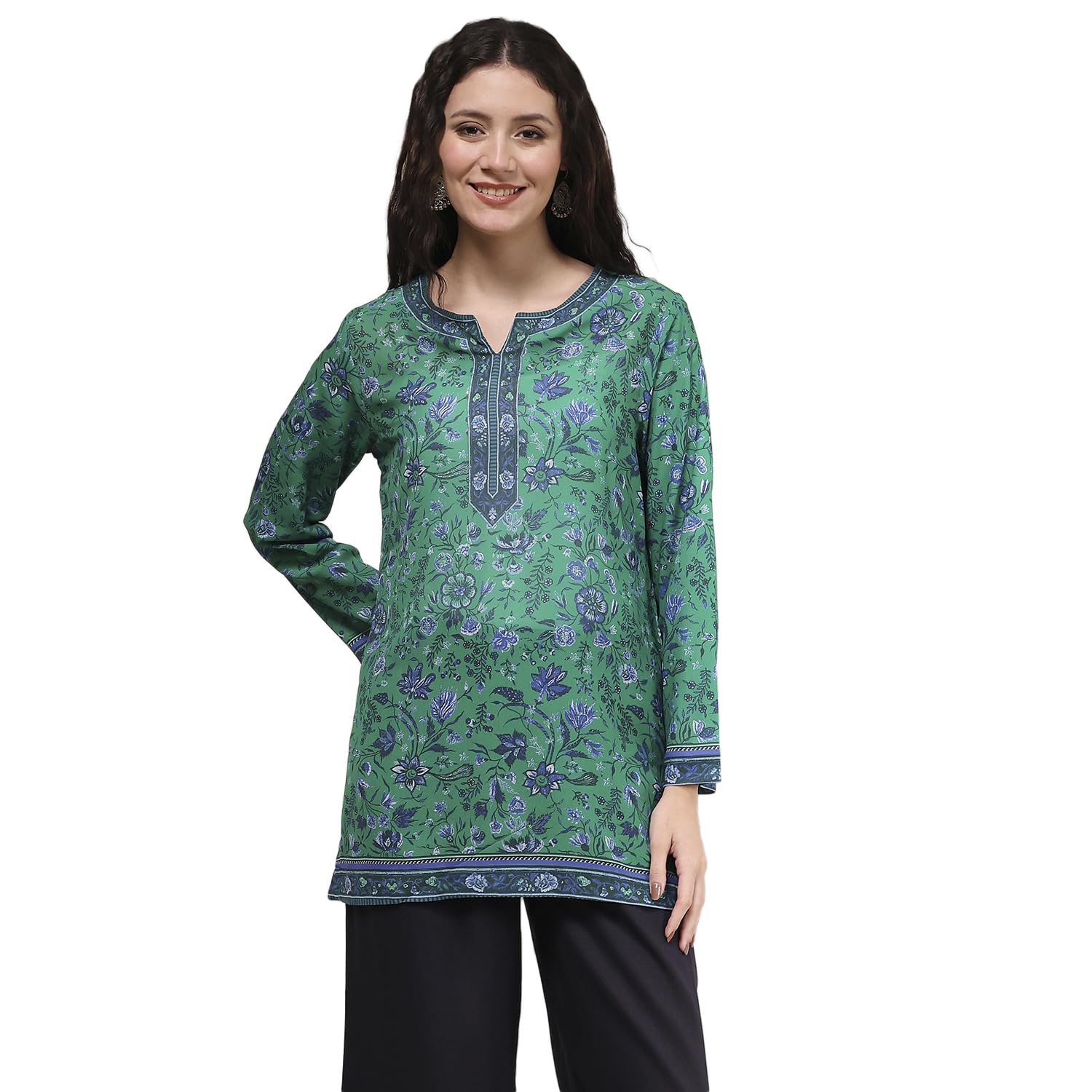 biba Women's Polyester Printed Straight Kurti-picture-35