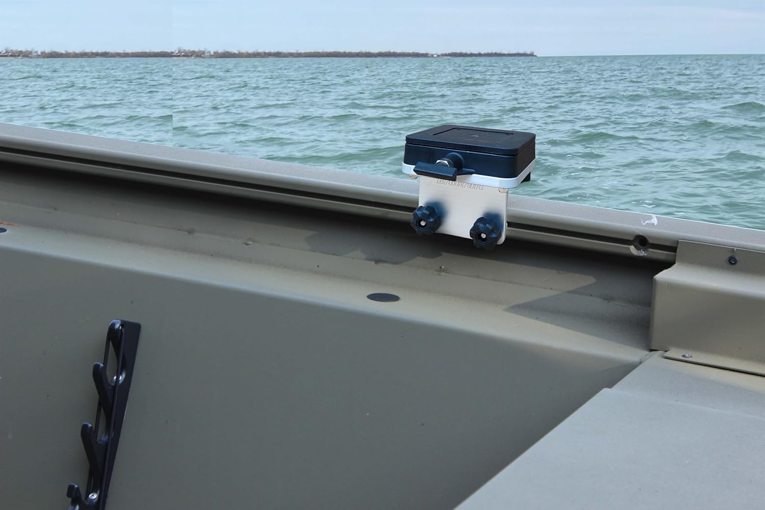 Brocraft Aluminum Downrigger Bracket with Swivel Base for 90 Degree Boat Track System/Lund Sport Track/Versatrack Track/Ranger Track